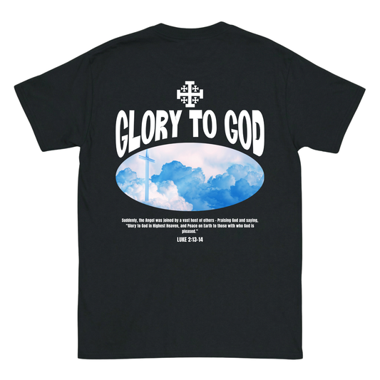GLORY TO GOD Backprint T-Shirt II