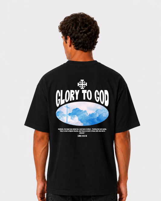 GLORY TO GOD Backprint T-Shirt II