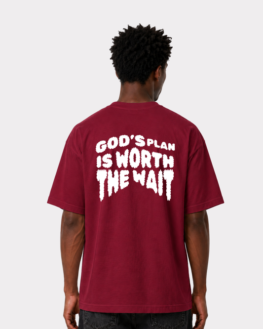 GOD’S PLAN IS WORTH THE WAIT Backprint T-Shirt II