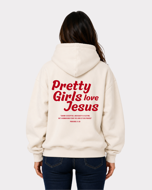 Pretty Girls love Jesus Oversized Hoodie
