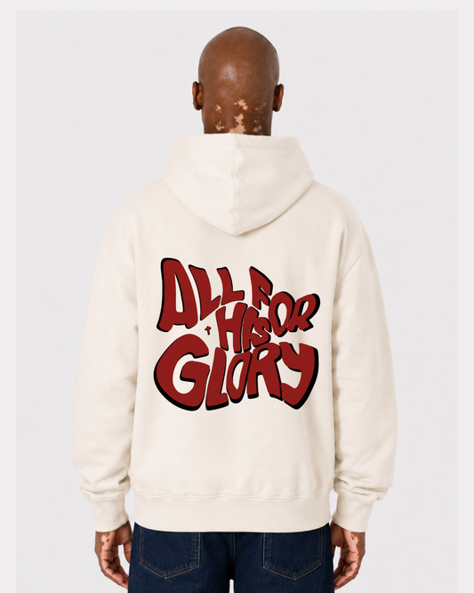 ALL FOR HIS GLORY Oversized Hoodie