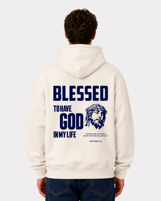 BLESSED to have God in my life Oversized Hoodie