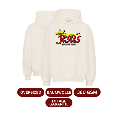 JESUS LIVES WITHIN ME Oversized Hoodie