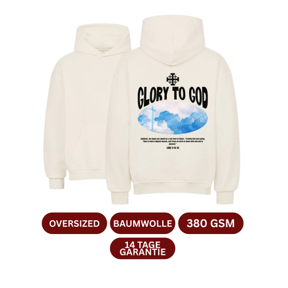 GLORY TO GOD Oversized Hoodie